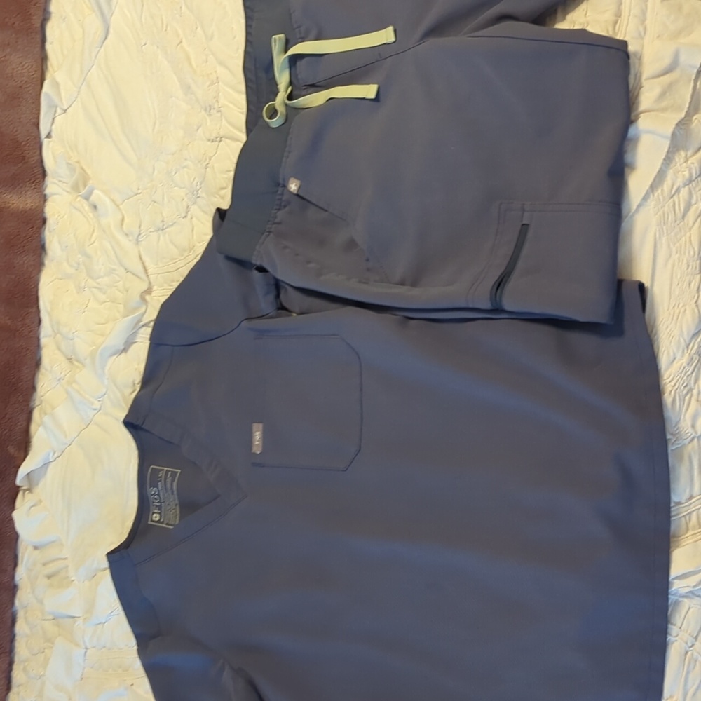 Grey Blue Figs scrubs